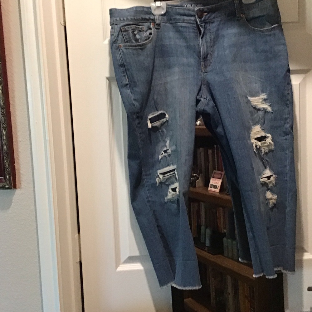 Distressed Blue Women's Jeans